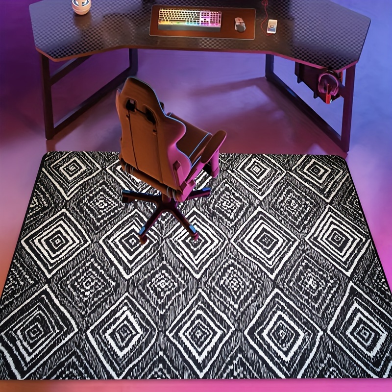 Interior Design Monochrome - Minimalist Monochrome Contrast Design Floor Mat