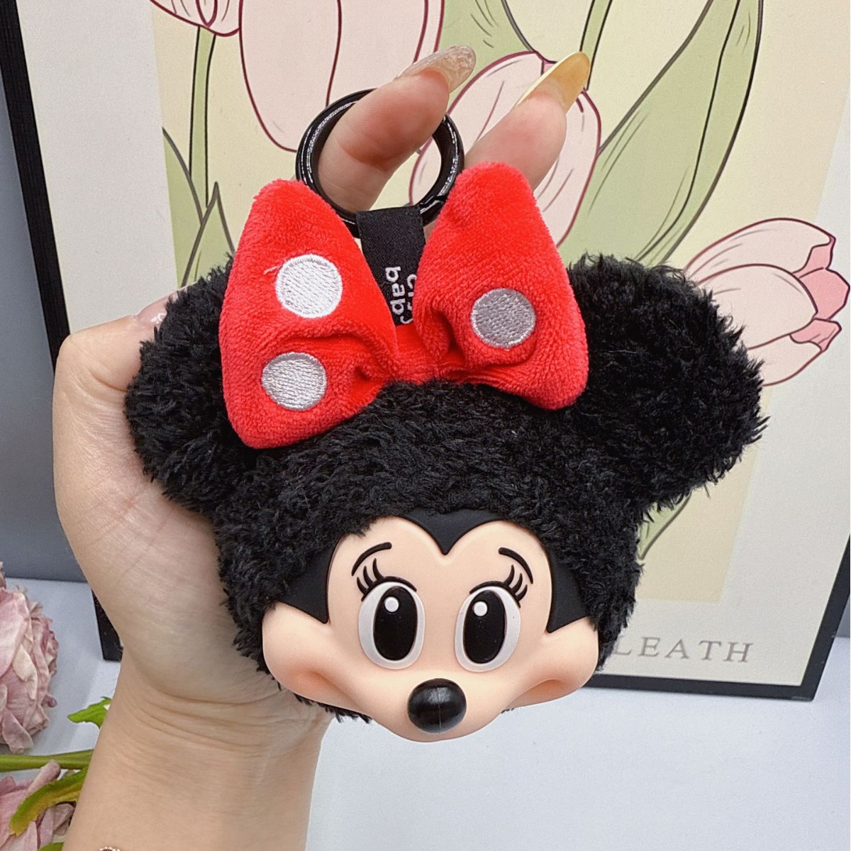 Interior Design House - Mickey Minnie Plush Doll Keychain Cute