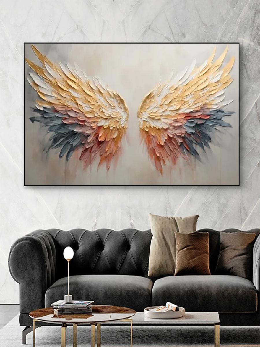 Colorful Abstract Angel Wing O - đánh giá và giá Interior Design Sketch
