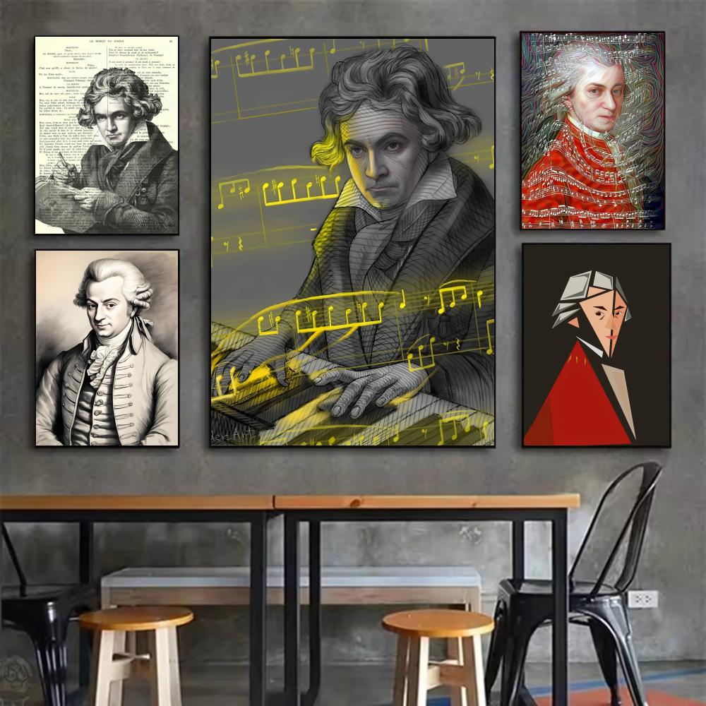 Classic Music M-Mozart Poster  - đánh giá và giá Interior Design With Wallpaper