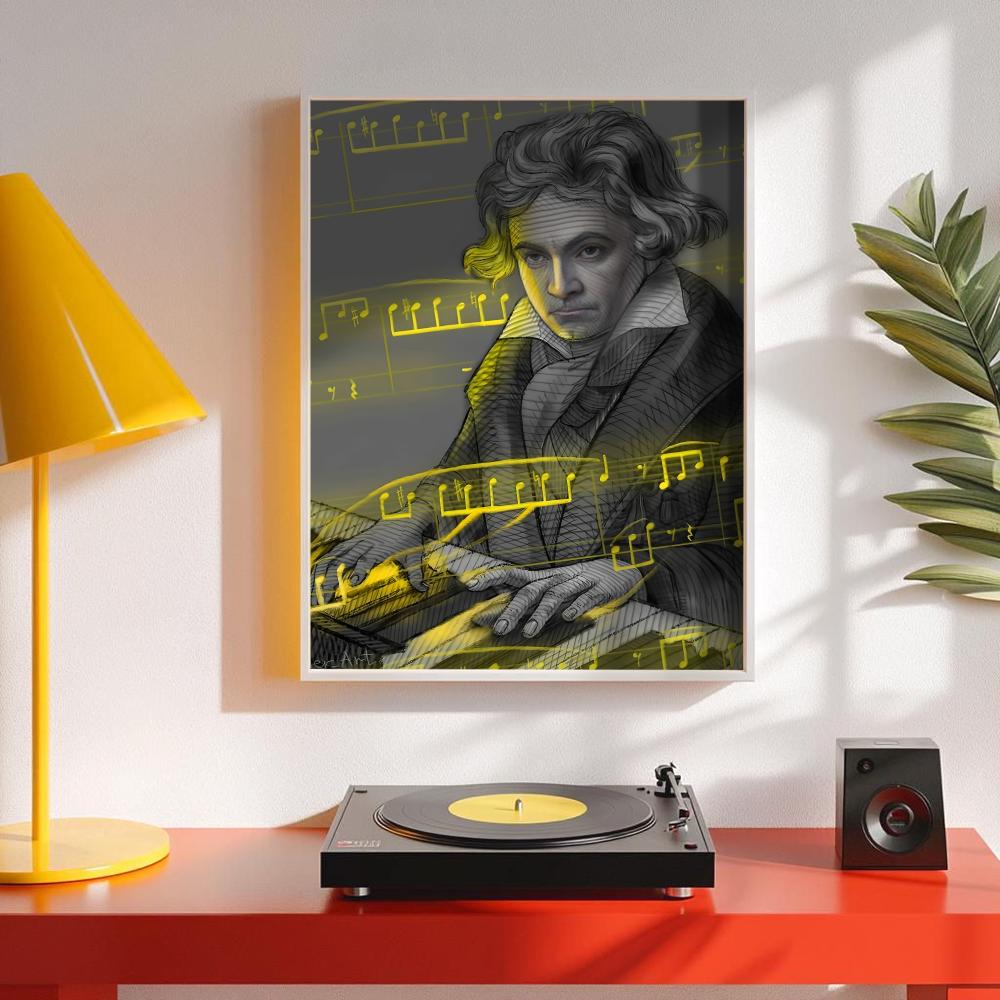 Classic Music M-Mozart Poster  - đánh giá và giá Interior Design With Wallpaper
