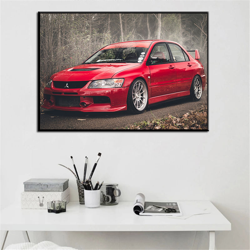 Siêu Xe Áp Phích Lancer Evo Ô  - đánh giá và giá Interior Design Sketch