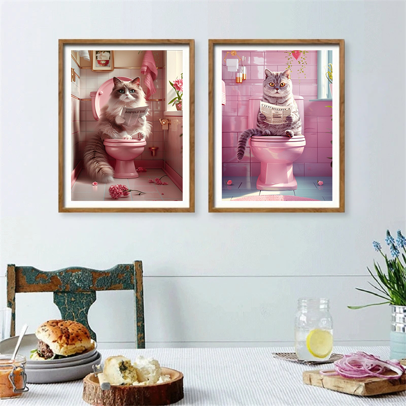 Animal on The Toilet and Readi - đánh giá và giá Interior Design Sketch