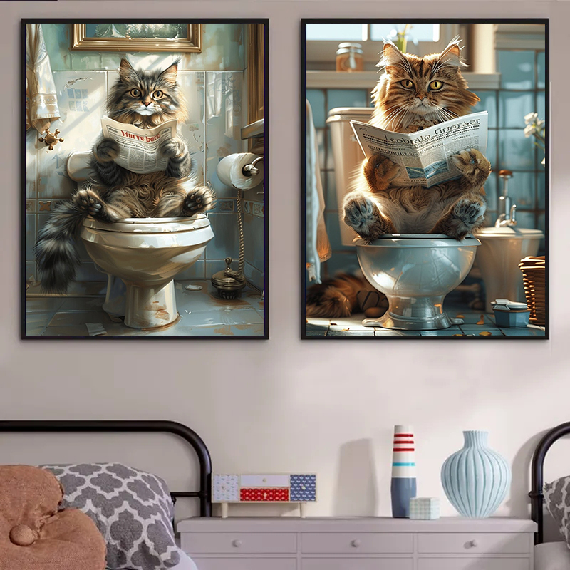Animal on The Toilet and Readi - đánh giá và giá Interior Design Sketch