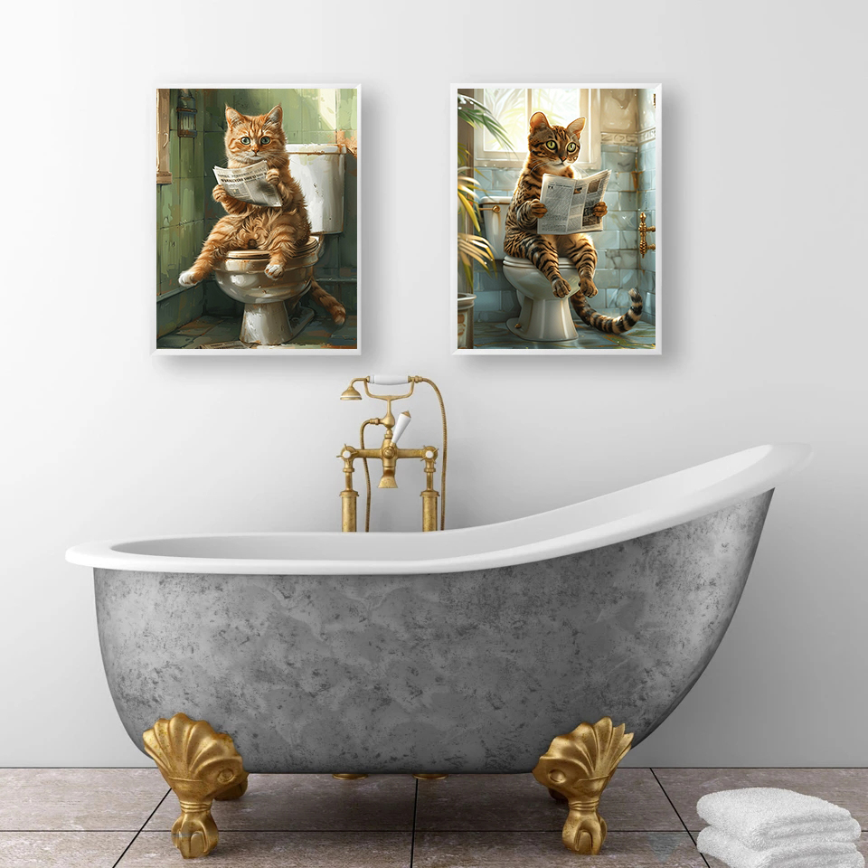 Animal on The Toilet and Readi - đánh giá và giá Interior Design Sketch