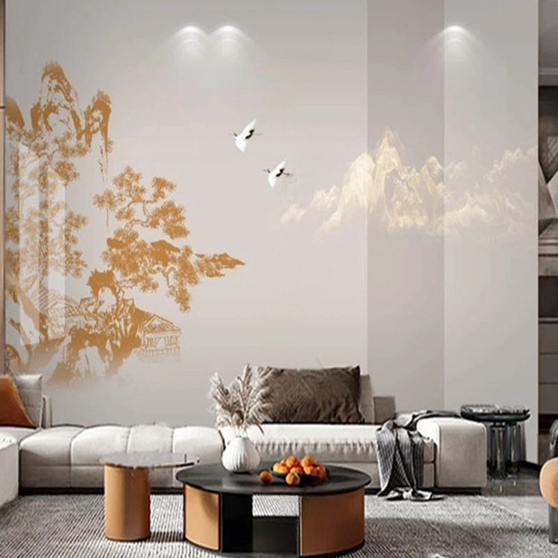 Elegant Chinese Hand-Painted P - đánh giá và giá Interior Design With Wallpaper