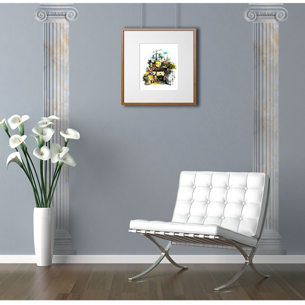 Classic 3D Roman Column Wall D - đánh giá và giá Interior Design With Wallpaper