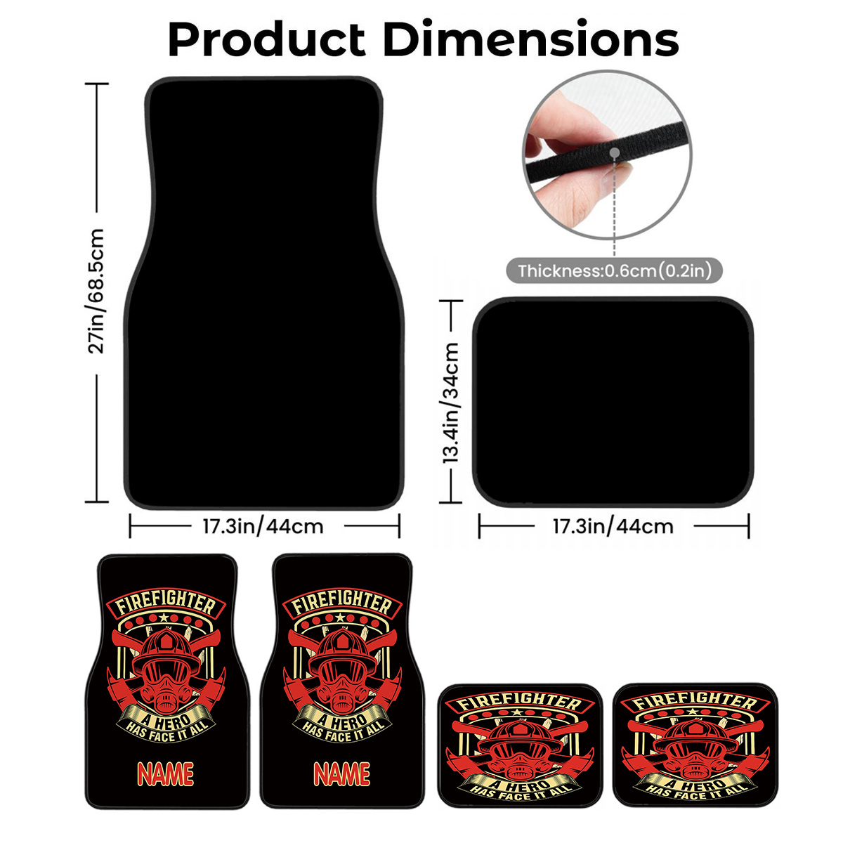 4pcs Customizable Name Car Mat - đánh giá và giá Interior Design Name