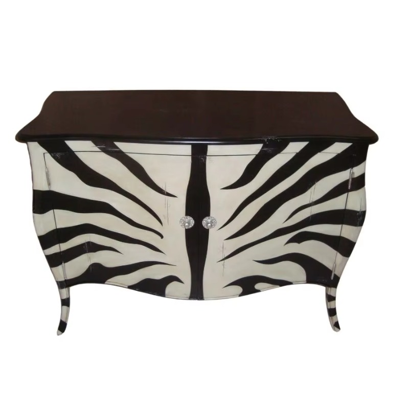 Black and White Zebra Painted  - đánh giá và giá Interior Design Monochrome