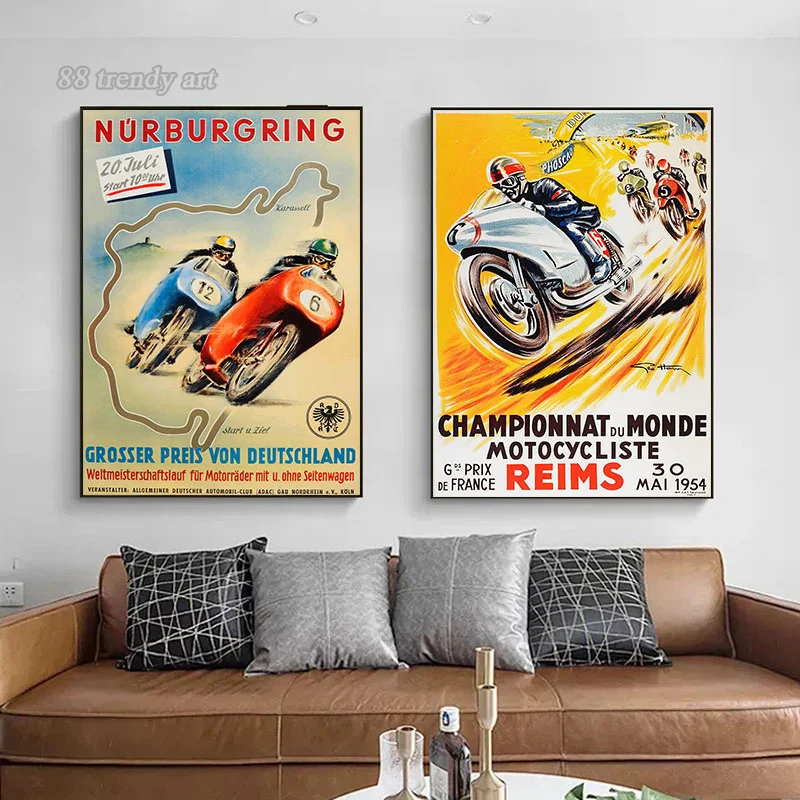 Vintage 24 Horas Motorcycle Ra - đánh giá và giá Interior Design Sketch