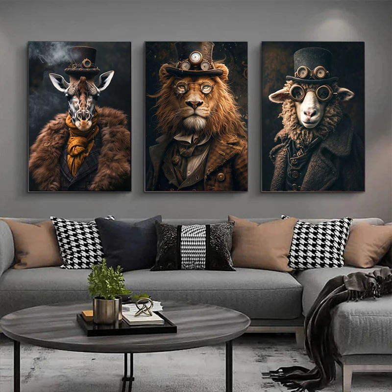 Cool Steampunk Animals Portrai - đánh giá và giá Interior Design Sketch
