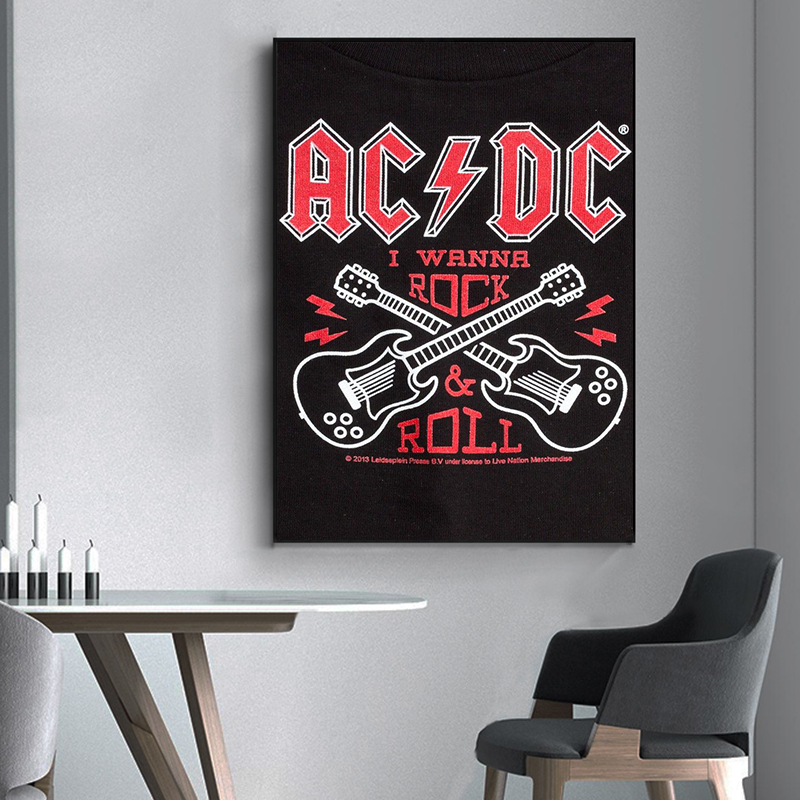 AC_DC Band Canvas Art Retro Po - đánh giá và giá Interior Design Sketch