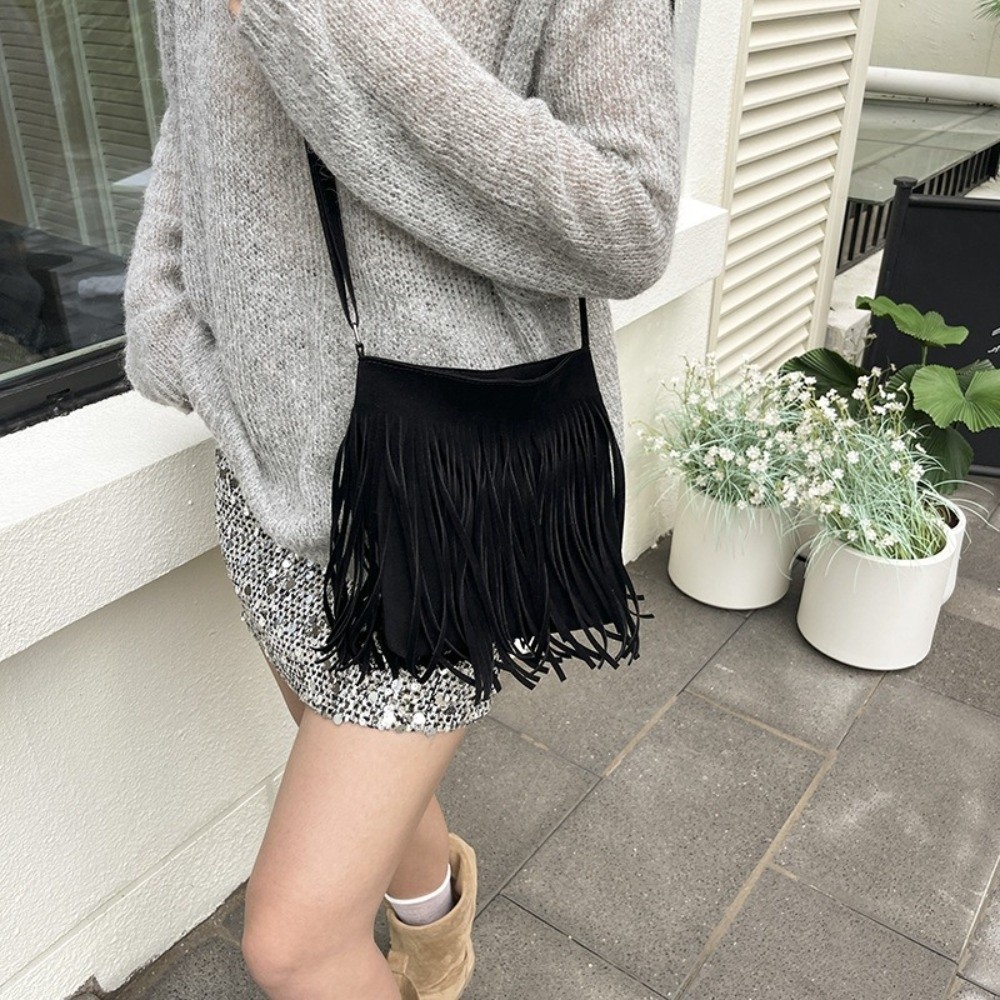 Retro Tassel Saddle Bag Large  - đánh giá và giá Interior Design Vintage Style