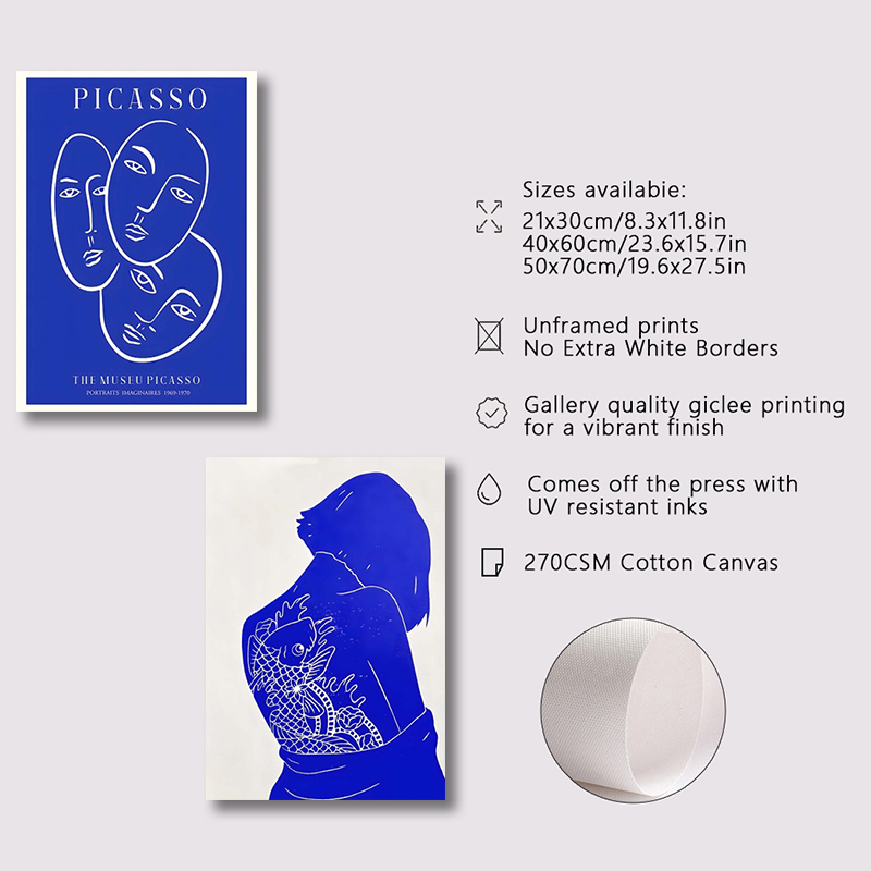 Abstract Klein Blue Simple Pos - đánh giá và giá Interior Design Sketch