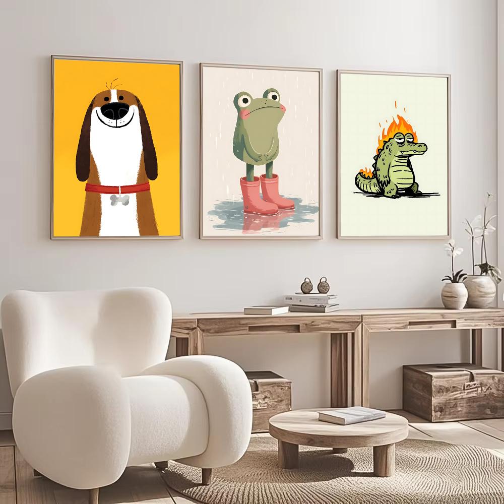 Cute Animal Character Design P - đánh giá và giá Interior Design With Wallpaper