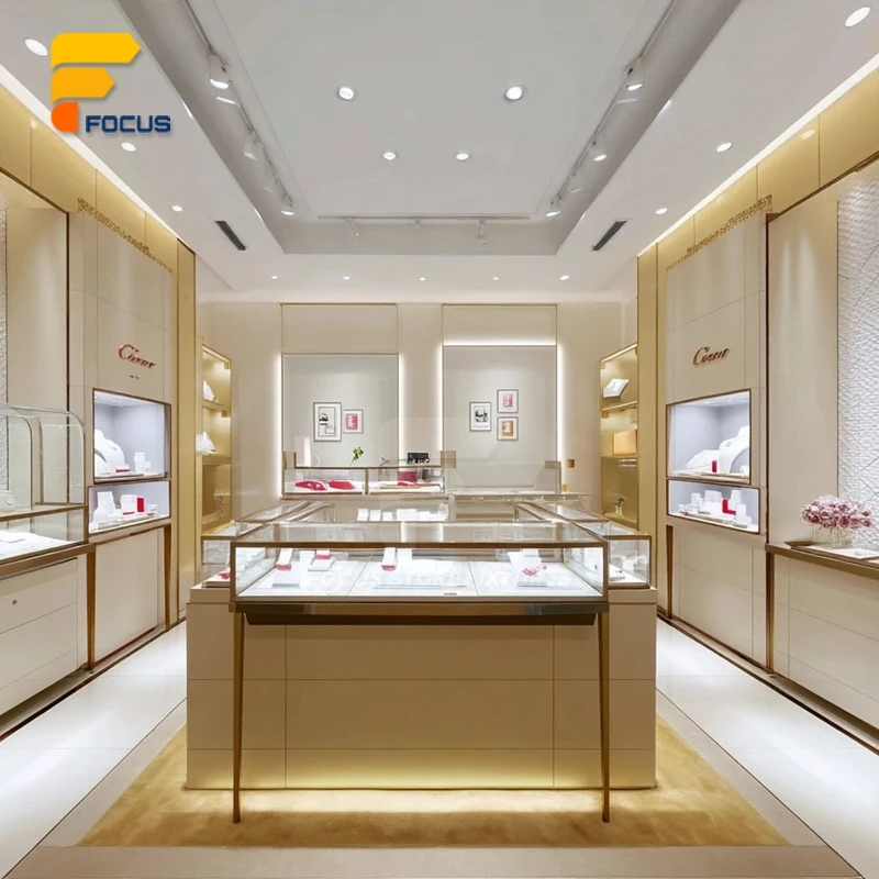 custom.Luxury Jewelry Shop Des - đánh giá và giá Interior Design Lighting Layout