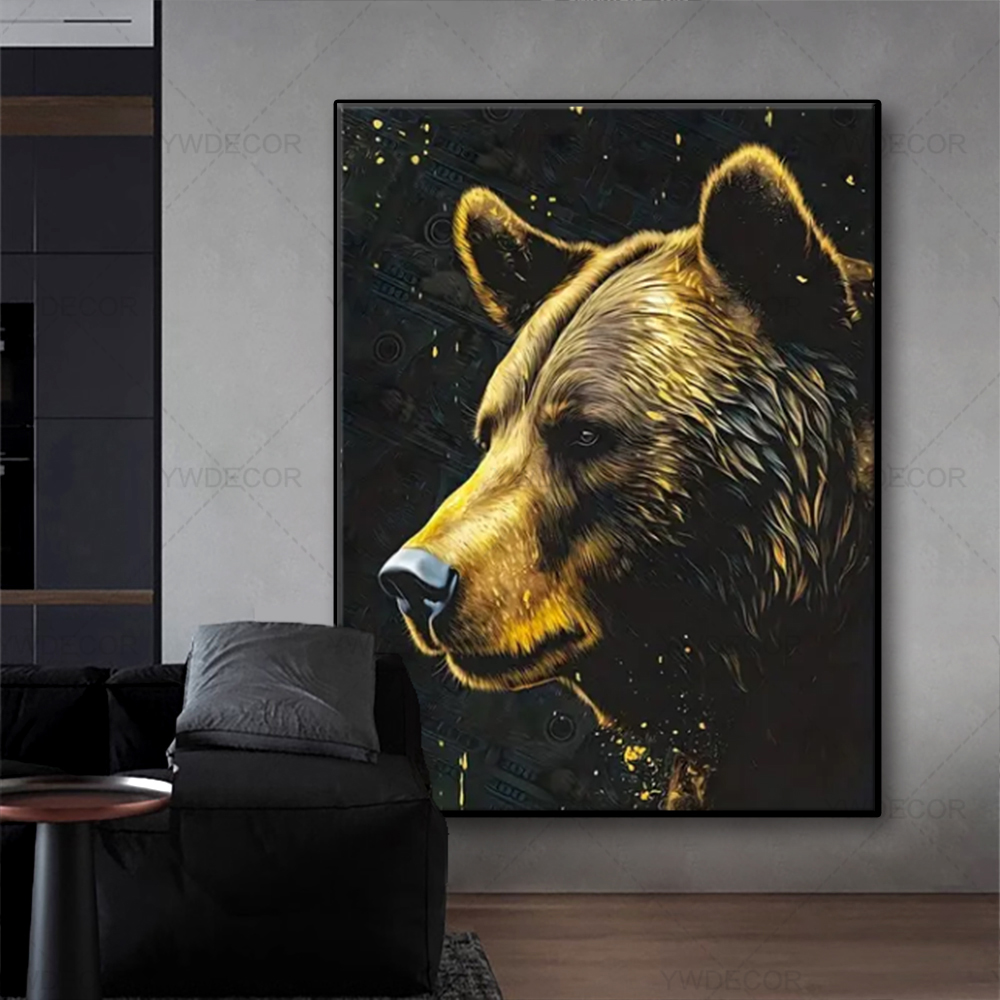 Bull and Bear Animals Painting - đánh giá và giá Interior Design Sketch