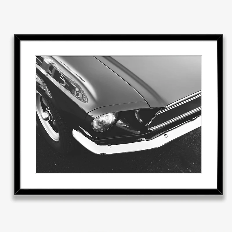 Black and White Ford Mustang C - đánh giá và giá Interior Design Sketch