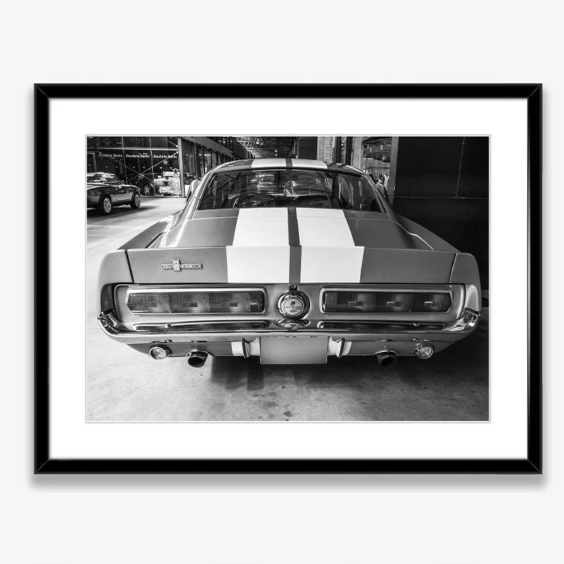 Black and White Ford Mustang C - đánh giá và giá Interior Design Sketch