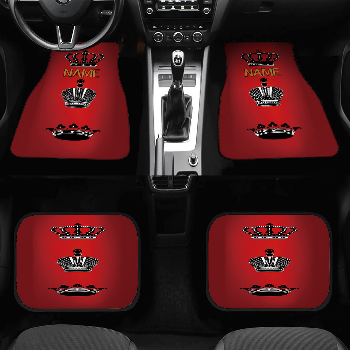 4pcs Customizable Name Car Flo - đánh giá và giá Interior Design Name