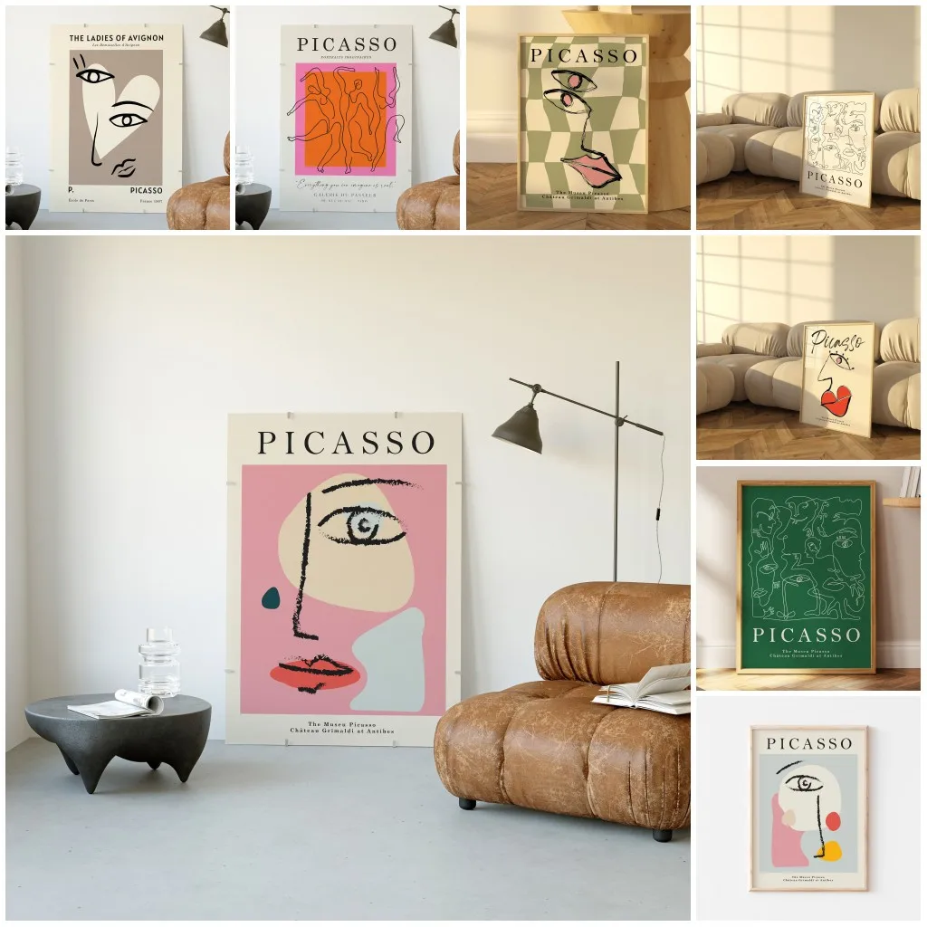 Picasso Exhibition Wall Art Pr - đánh giá và giá Interior Design Sketch