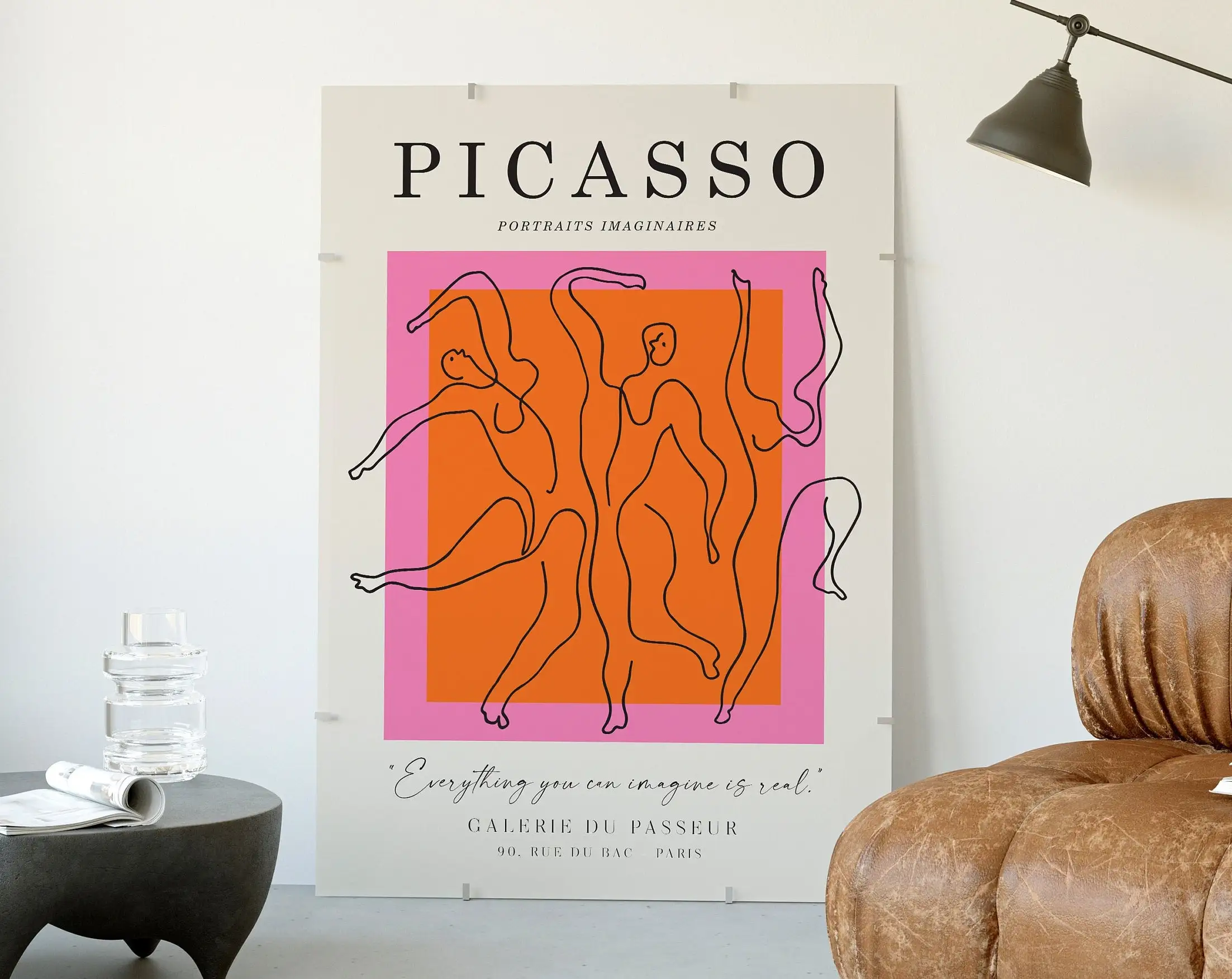 Picasso Exhibition Wall Art Pr - đánh giá và giá Interior Design Sketch