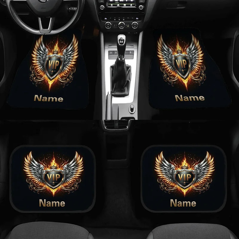 4pcs Customizable Name Car Flo - đánh giá và giá Interior Design Name